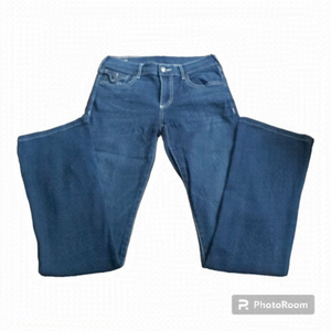 Women's True Religion BECCA Mid Rise Boot Cut Dark Wash Denim Jean - Size 27